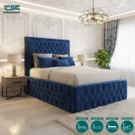 Chicago Upholstered Chesterfield Bed Frame With Ottoman Storage Options (8)