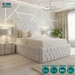 Chicago Upholstered Chesterfield Bed Frame With Ottoman Storage Options (8)