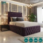 Chicago Upholstered Chesterfield Bed Frame With Ottoman Storage Options (8)