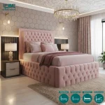 Chicago Upholstered Chesterfield Bed Frame With Ottoman Storage Options (8)