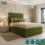 Chicago Upholstered Chesterfield Bed Frame With Ottoman Storage Options (8)