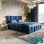 Jersey Cloud Bubble Upholstered Bed Frame With Ottoman Storage (5)