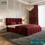 Jersey Cloud Bubble Upholstered Bed Frame With Ottoman Storage (5)