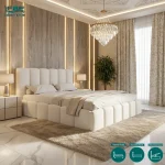 Jersey Cloud Bubble Upholstered Bed Frame With Ottoman Storage (5)