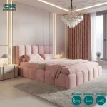 Jersey Cloud Bubble Upholstered Bed Frame With Ottoman Storage (5)