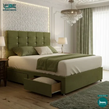 Tufted Upholstered Chesterfield Bed Frame With Ottoman and Divan Storage Options