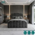 Alyne Upholstered Bed Frame with Divan and Ottoman Storage Options