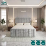 Bexford Upholstered Bed Frame with Divan and Ottoman Storage Options (2)