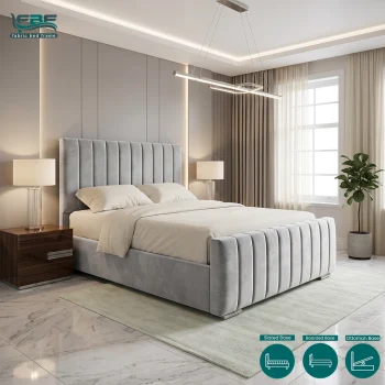 Bexford Upholstered Bed Frame with Divan and Ottoman Storage Options