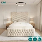 Dunmore Upholstered Chesterfield Bed Frame with Ottoman Storage Options