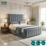 Elira Upholstered Bed Frame with Divan and Ottoman Storage Options