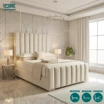 Elsa Upholstered Bed Frame with Divan and Ottoman Storage Options