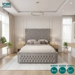 Lyra Upholstered Chesterfield Bed Frame with Ottoman Storage Options