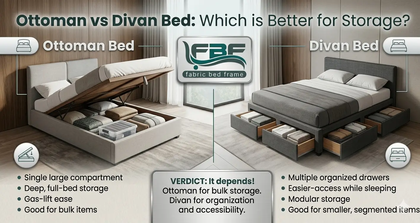 Ottoman vs Divan Bed Which is Better for Storage