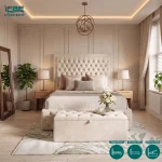 Velbury Upholstered Chesterfield Bed Frame with Ottoman Storage Options