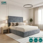 Virel Upholstered Bed Frame with Divan and Ottoman Storage Options
