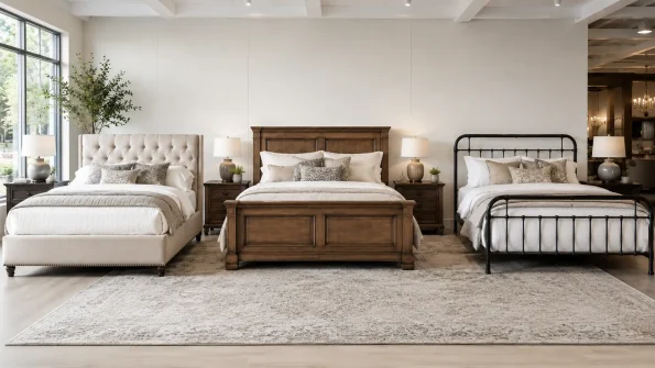 Comparing different bed frame materials before buying online