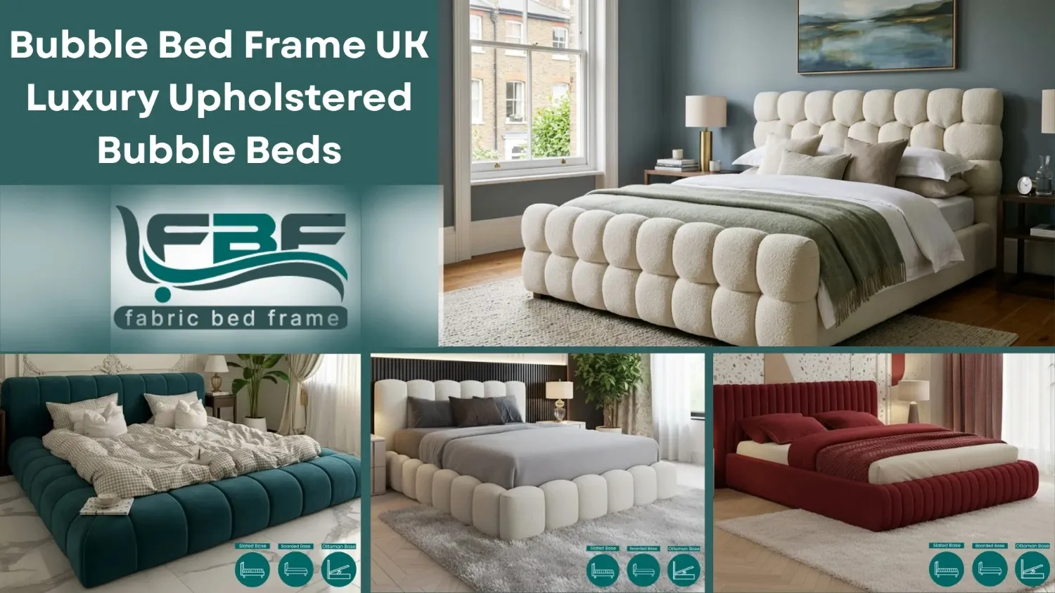 Bubble Bed Frame UK Luxury Upholstered Bubble Beds