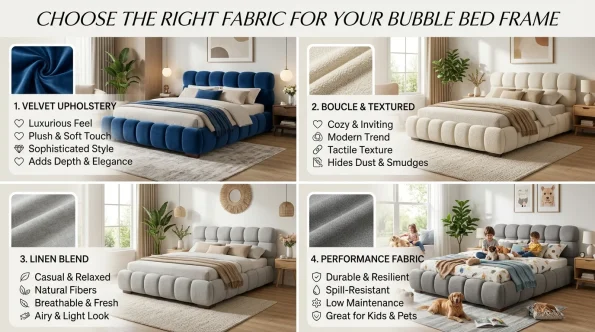 Choose the Right Fabric for bubble bed frame