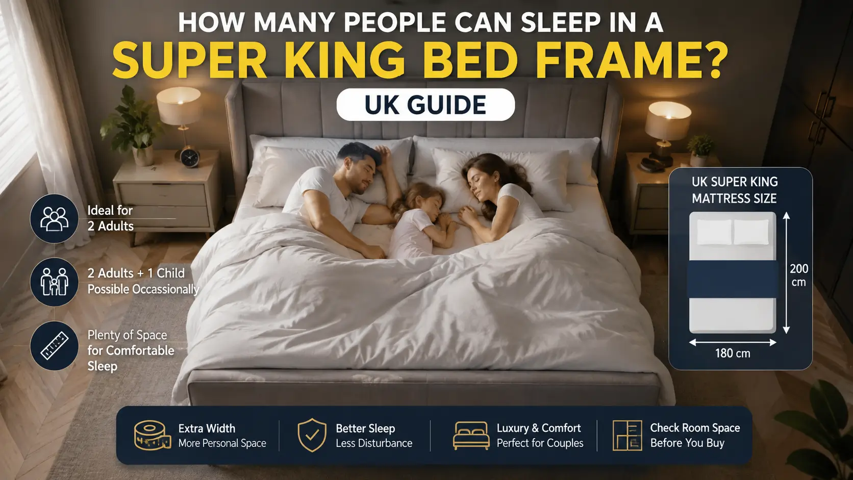 How Many People Can Sleep in a Super King Bed Frame UK Guide