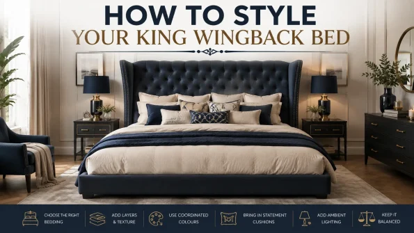 How to Style Your King Wingback Bed