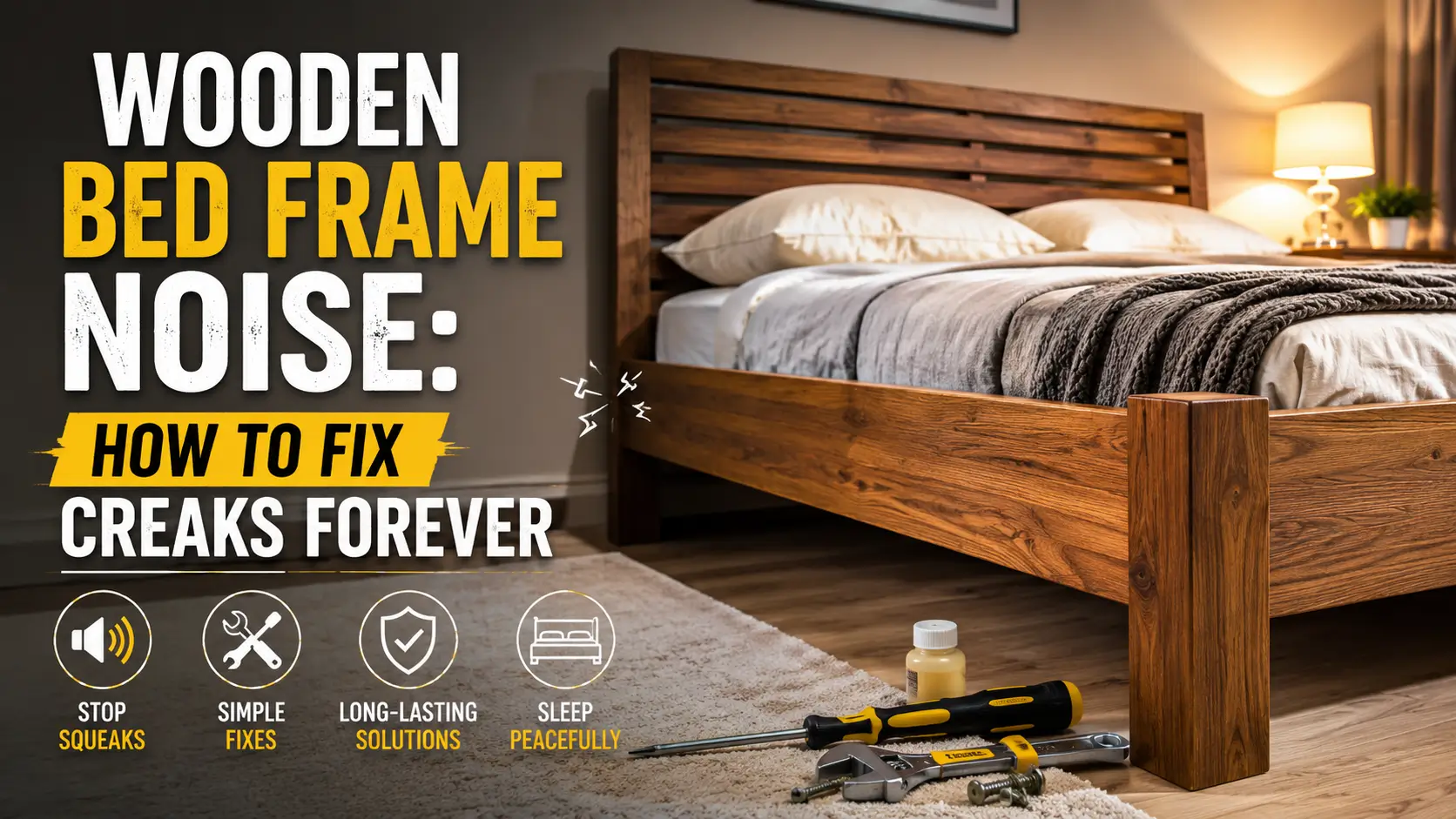 Wooden Bed Frame Noise: How to Fix Creaks Forever