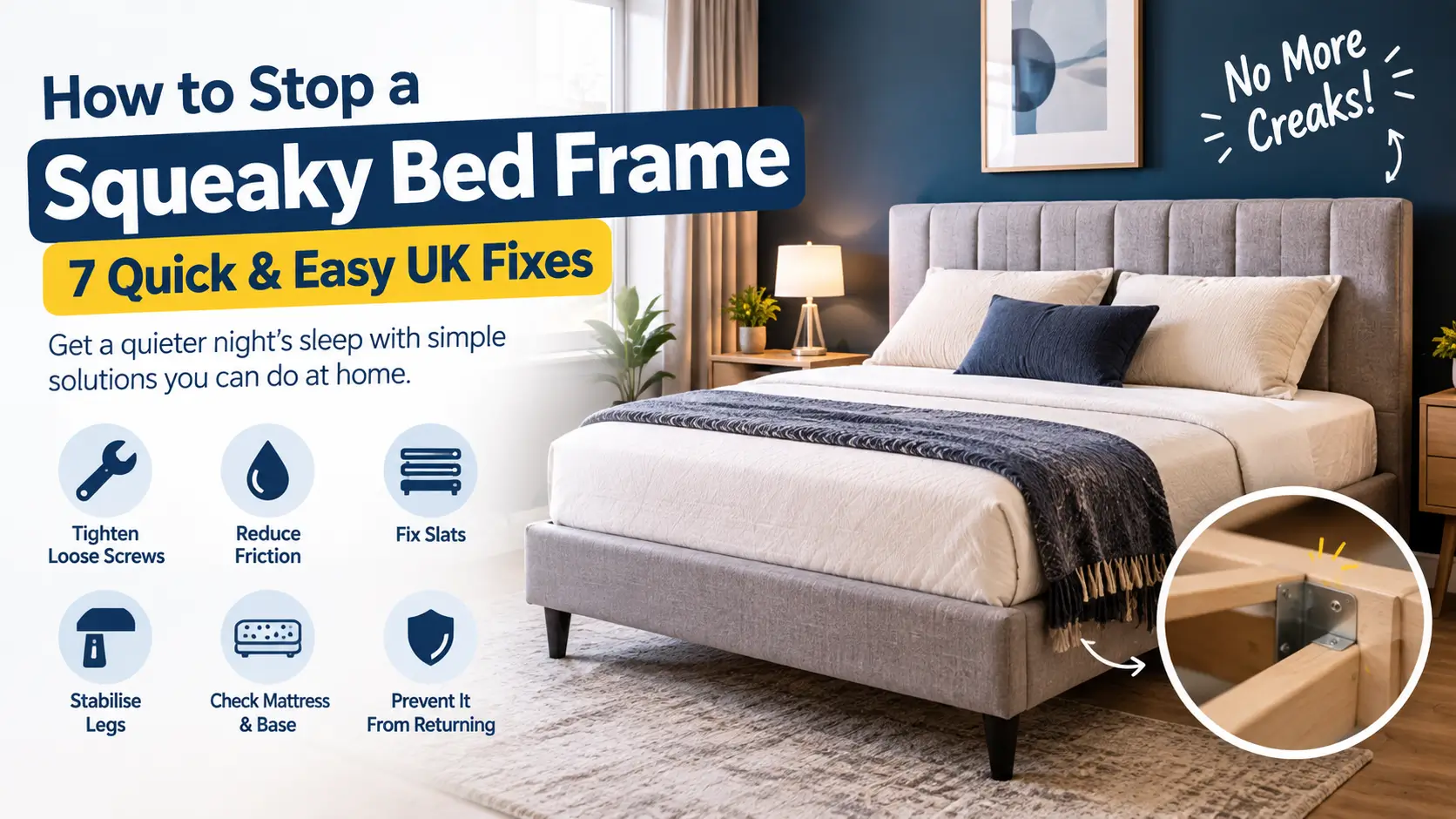 How to Stop a Squeaky Bed Frame: 7 Quick & Easy UK Fixes
